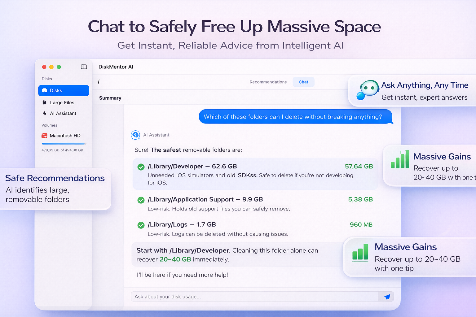 DiskMentor AI Chat Assistant