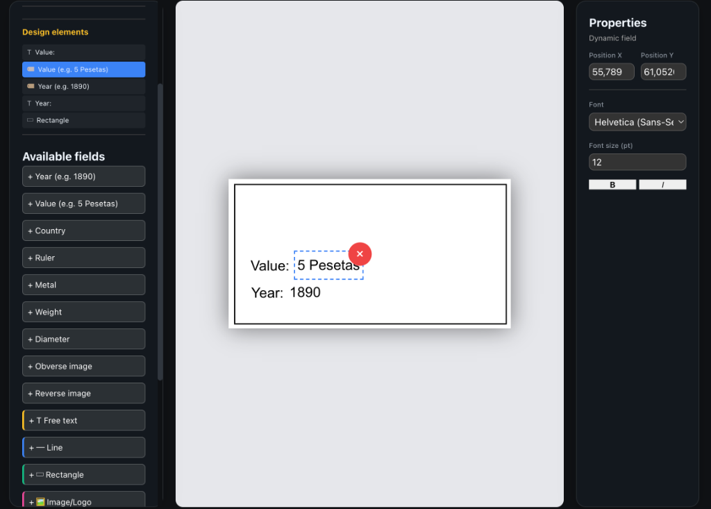NumisManagerPro Templates and Custom Layouts
